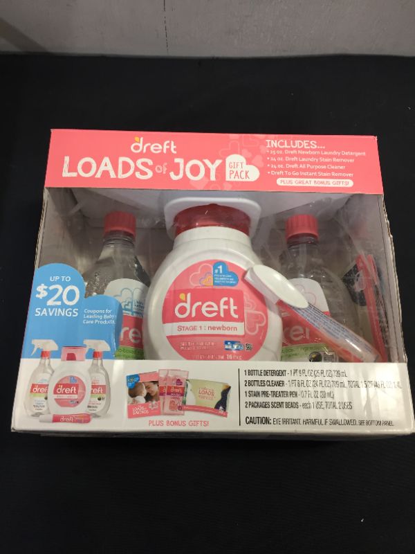 Photo 3 of Dreft Loads of Joy Gift Set -- SOME DETERGENT SPILLED---