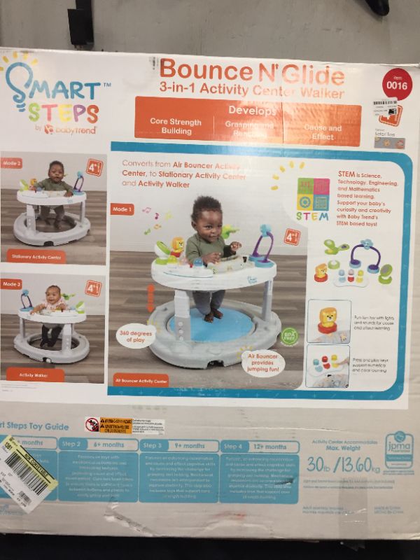 Photo 4 of Baby Trend Bounce N Glide 3-in-1 Activity Center Walker - Safari Toss