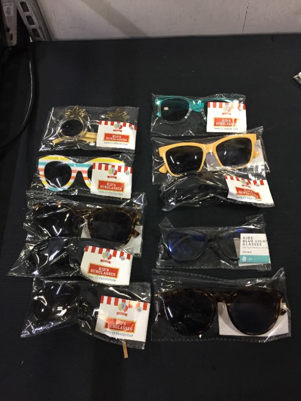 Photo 1 of 10 PACK OF SUNGLASSES- DIFFERENT STYLES AND COLORS --SOLD AS IS ---