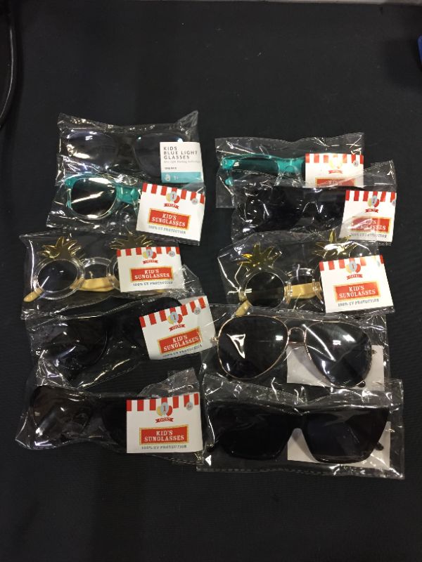 Photo 1 of 10 PACK OF SUNGLASSES- DIFFERENT STYLES AND COLORS --SOLD AS IS ---