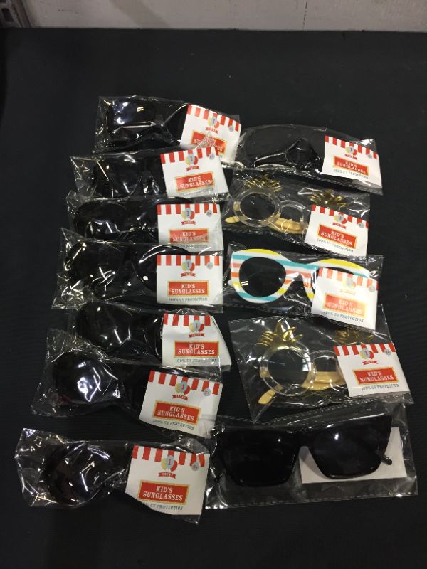 Photo 1 of 12 PACK OF SUNGLASSES- DIFFERENT STYLES AND COLORS  --SOLD AS IS ---

