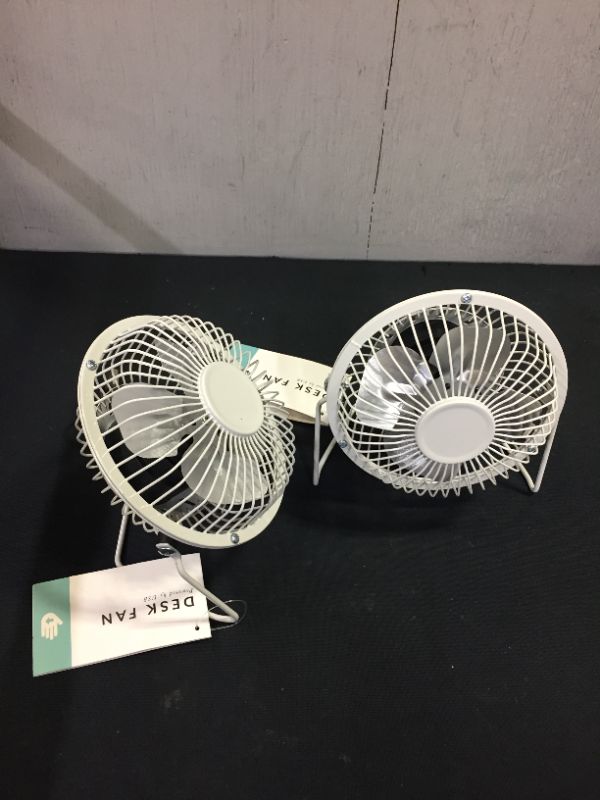 Photo 1 of 2 DESK FANS -POWERED BY USB 