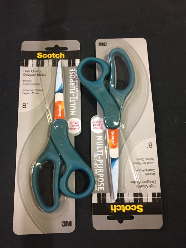 Photo 1 of Scotch Multi Purpose Scissors, 2 PACK 