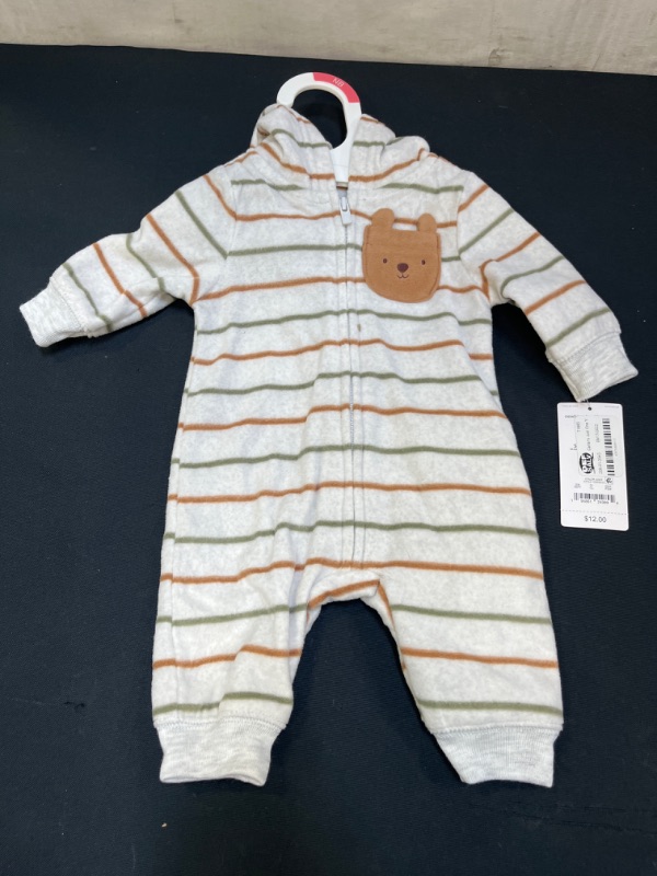 Photo 2 of Carter's Just One You® Baby Boys' Bear Fleece Romper with Pocket - NB