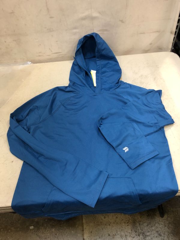 Photo 2 of Boys' Soft Gym Pullover Hoodie - All in Motion Blue L 12/14

