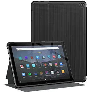 Photo 1 of Soke Case for All-New Amazon Fire HD 10 & 10 Plus Tablet (Only Compatible with 11th Generation, 2021 Release) Premium Folio Stand Cover with Auto Wake/Sleep for 10.1 Inch Tablet, Black
