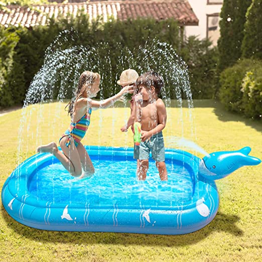 Photo 1 of WOT I 3-in-1 Sprinkler for Kids, 68 inch Splash Pad Inflatable Swimming Kiddie Pool for Toddlers Summer Outdoor Water Toy Boys Girls Gifts
