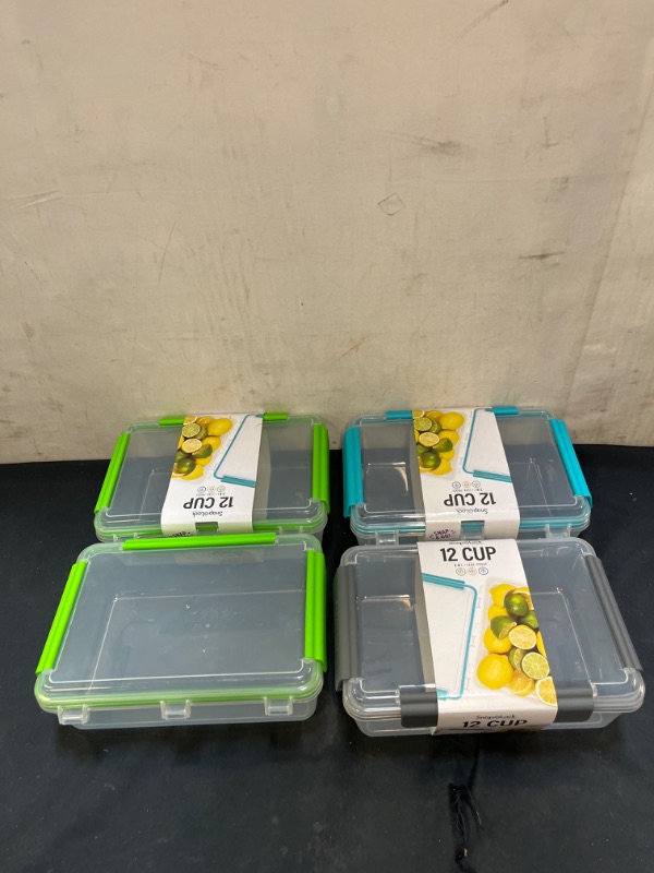 Photo 1 of 4 PCS CONTAINER SET - MINOR SCRATCHES DUE TO EXPOSURE