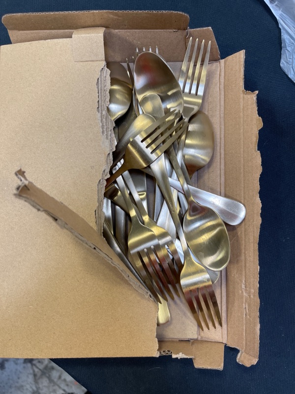 Photo 2 of 20pc Sussex Silverware Set - Threshold™
gold