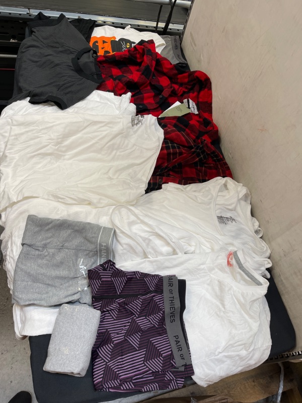 Photo 1 of BAG LOT, MISC CLOTHING, VARIOUS SIZES & STYLES