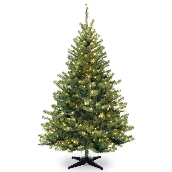 Photo 1 of 6ft National Christmas Tree Company Kincaid Spruce Artificial Christmas Tree Bulb Clear

