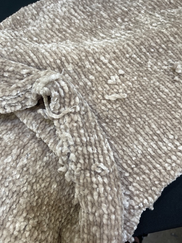 Photo 4 of 50"x60" Shiny Chenille Throw Blanket - Project 62™
Neutral




