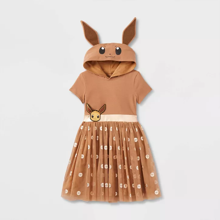 Photo 1 of Girls' Pokémon Eevee Cosplay Dress - Brown
SIZE S
