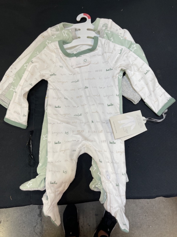 Photo 2 of Baby 3pk 'Hello Happy' Zip-up Sleep N' Play - Cloud Island™ Dark Green
SIZE NB