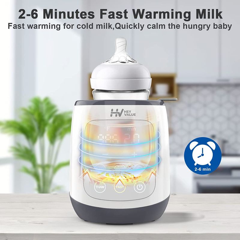 Photo 3 of Bottle Warmer, Baby Bottle Warmer 7-in-1 Fast Baby Food Heater&Thaw BPA-Free Milk Warmer with LCD Display Accurate Temperature Control for Breastmilk or Formula