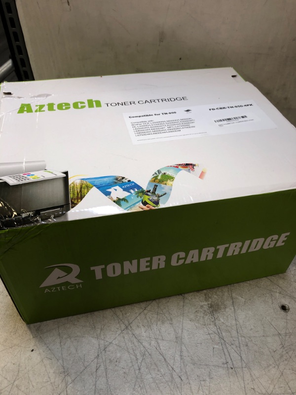 Photo 2 of Aztech Compatible Toner Cartridge Replacement for Brother TN 850 TN850 TN-850 TN820 TN-820 HL-L6200DW MFC-L5850DW MFC-L5900DW MFC-L5700DW HL-L5200DW MFC-l5800DW Printer Ink High Yield (Black, 4-Pack)