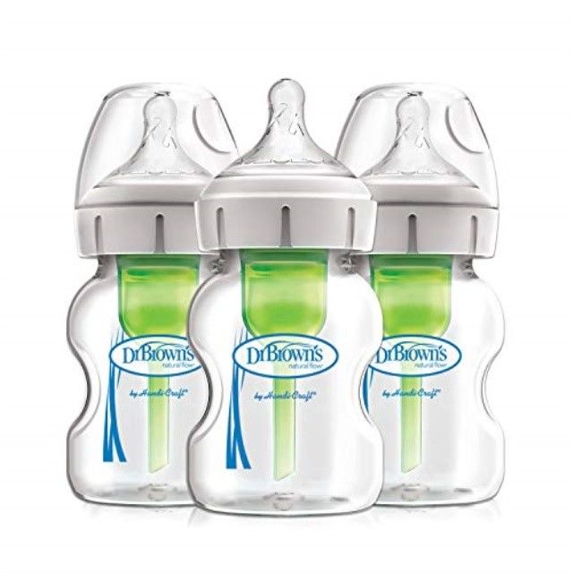 Photo 1 of Dr. Brown's Baby Bottles - 5-Oz. Options+ Wide-Neck Bottle - Set of Three