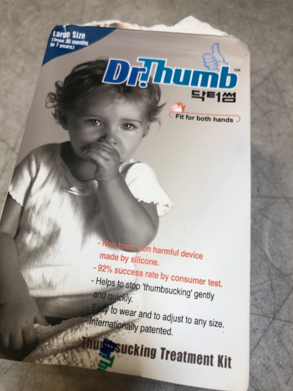 Photo 2 of Dr Thumb for Thumb Sucking Prevention and Treatment, Stop Thumb Sucking Today (Large (3-7 years))