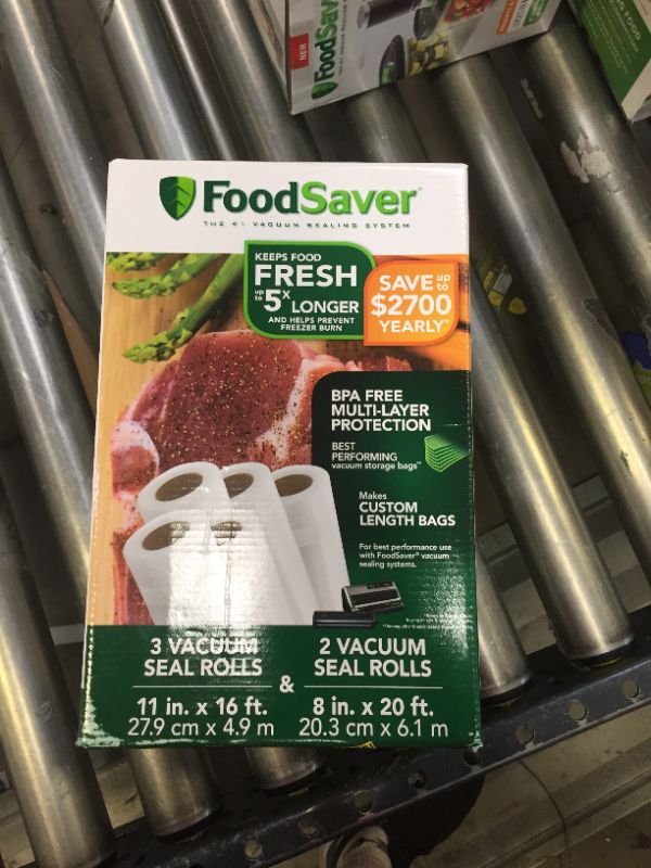 Photo 2 of FoodSaver® 8" & 11" Vacuum Seal Rolls, Multi Pack
