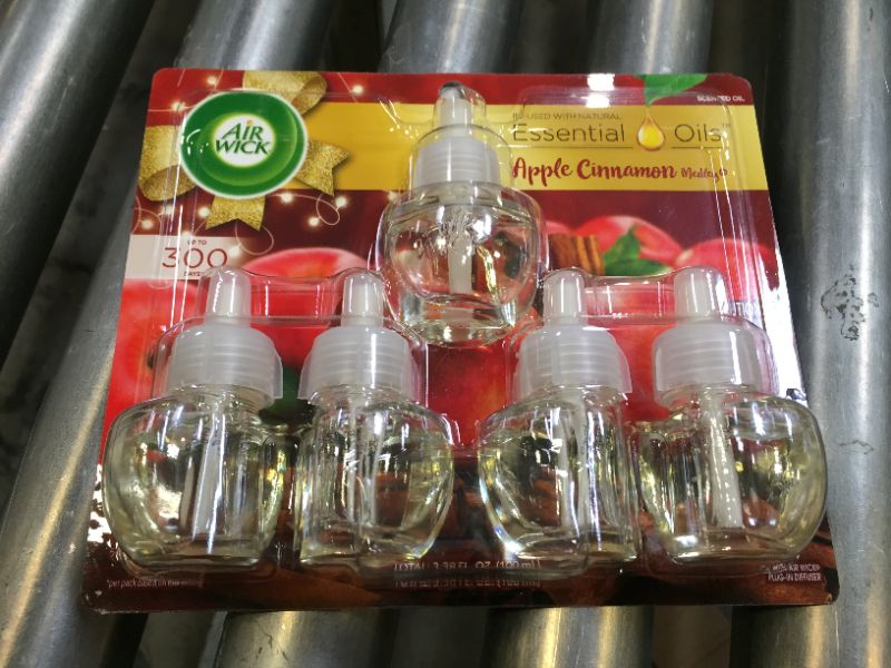 Photo 2 of 0.67 oz. Plug-In Apple Cinnamon Scented Oil Automatic Air Freshener Refills (5-Count)