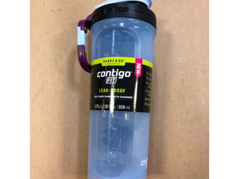 Photo 2 of ****2 PACK**** Contigo 28oz Fit Shake & Go 2.0 Plastic Shaker Water Bottle Periwinkle	