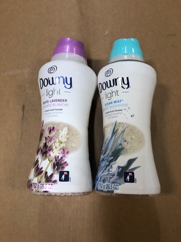 Photo 3 of ***2 PACK*****Downy Light White Lavender Laundry Scent Booster Beads for Washer with No Heavy Perfumes & Downy Light Ocean Mist Laundry Scent Booster Beads for Washer with No Heavy Perf	