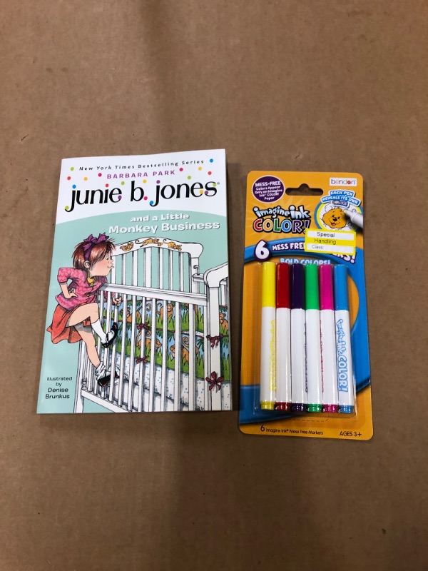 Photo 3 of ****MISC COMBO 2 PACK*** Junie B. Jones and a Little Monkey Business (Junie B. Jones Series #2) & Magic Ink COLOR! Marker - 6pc	