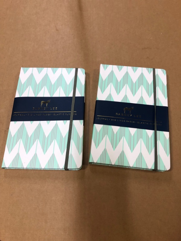 Photo 3 of ****2 PACK**** Dabney Lee Journal (240 pages, lined) - Mint / Chevron