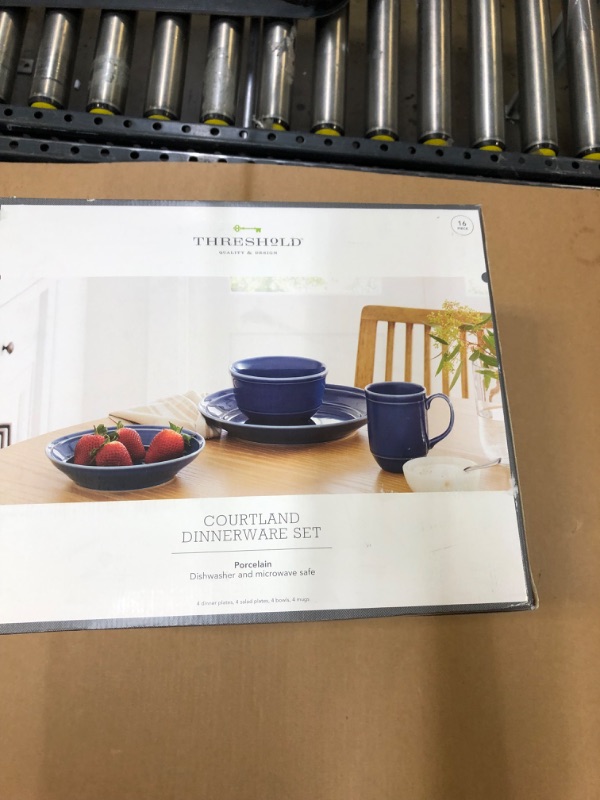 Photo 2 of 16pc Porcelain Courtland Dinnerware Set - Threshold™