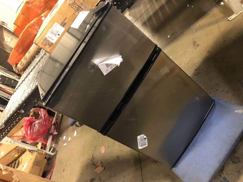 Photo 1 of Midea Compact Refrigerator, 3.1 cu ft, Stainless Steel