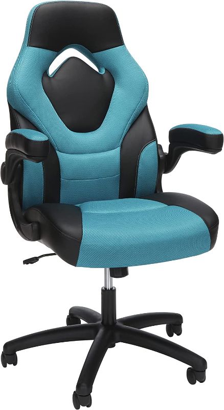 Photo 1 of OFM Essentials Collection Racing Style Gaming Chair, High Back, Teal
