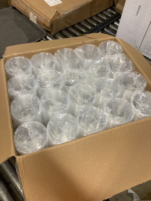 Photo 2 of 1000 Pack - 16 oz. Ultra-Clear PET Disposable Plastic Cups - Party Drinking Cups