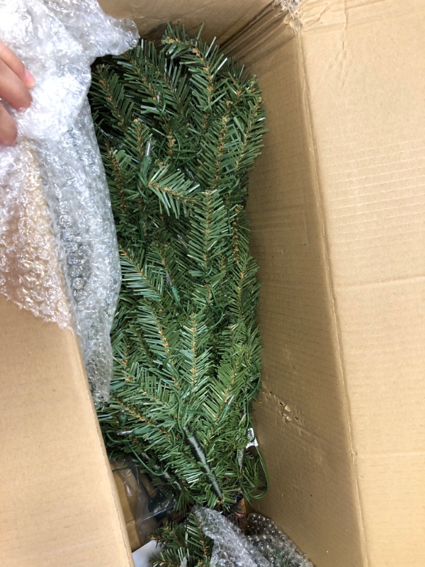 Photo 2 of 4.5 ft. Pre-Lit Incandescent Slim Fraser Fir Artificial Christmas Tree with 150 UL Clear Lights