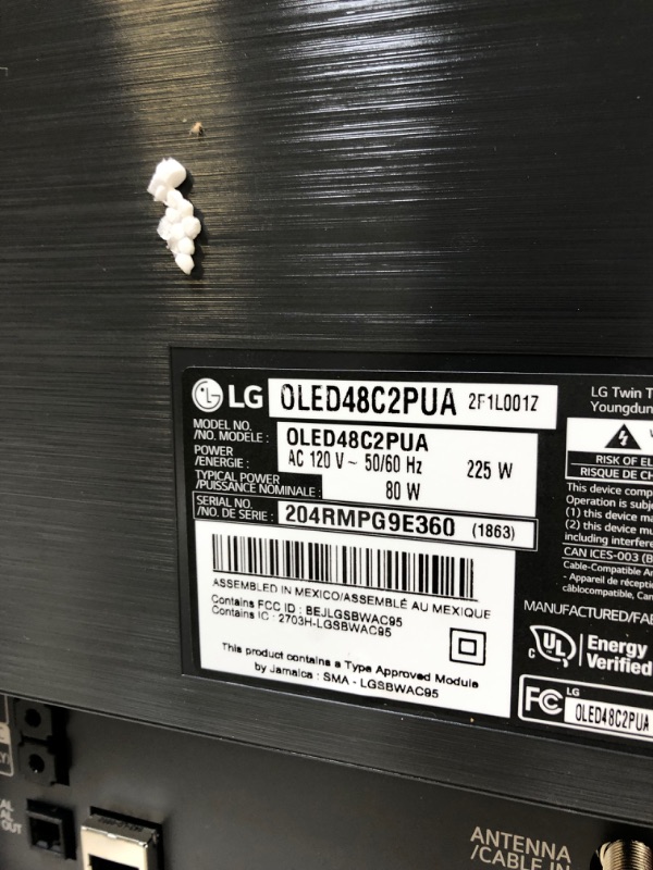 Photo 1 of LG OLED48C2P 48 inch Evo OLED C2PUA Series OLED TV C2