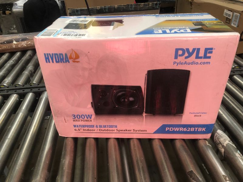 Photo 5 of Pyle Home PDWR62BTBK 6.5" Indoor/Outdoor Wall-Mount Bluetooth Speaker System (Black)