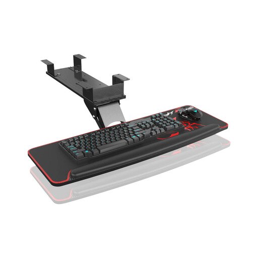 Photo 1 of Eureka Ergonomic Drawer Platform Adjustable Height and Angle Computer Keyboard Tray - Black
