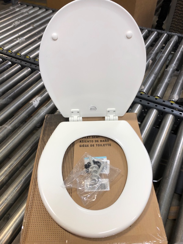 Photo 3 of BEMIS Lift-Off Round Closed Front Toilet Seat in White