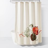 Photo 1 of Harvest Pumpkin Shower Curtain Cream - Threshold™

