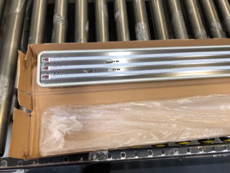 Photo 1 of LED Vapor Tight Lights | 4FT Garage Shop Light Waterproof Fixture | Commercial Water Resistant Lighting for Outdoor Parking Lot Car Wash Warehouse Patio | 4500K IP65 85-277V by Orilis
