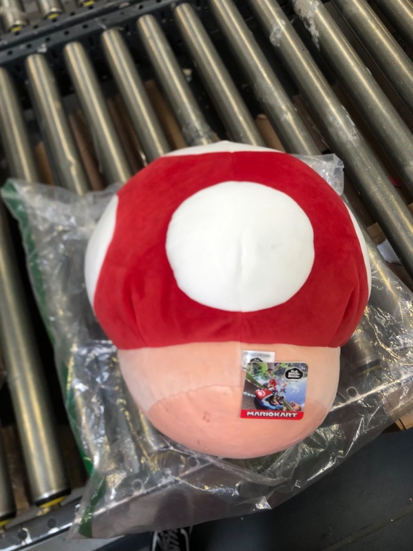 Photo 4 of Club Mocchi Mocchi Nintendo Mario Kart Club Mocchi-Mocchi- Mega Mushroom Plush Stuffed Toy ----- NEEDS CLEANING