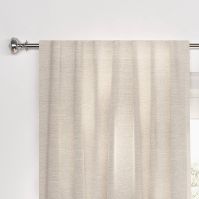 Photo 1 of 1pc Blackout Textural Overlay Window Curtain Panel - Threshold

