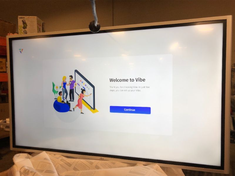 Photo 4 of [Original] Vibe 55'' 4K UHD Vibe All-in-One Computer Real-time Interactive Whiteboard, Video Conference Collaboration, Robust App Ecosystem, Smart Board for Classroom and Busines   ---No Stand  Included---- 