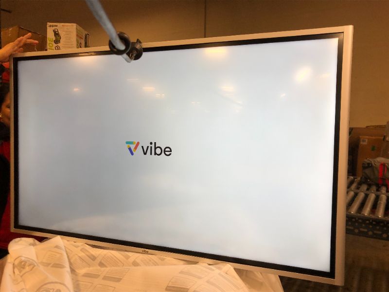 Photo 1 of [Original] Vibe 55'' 4K UHD Vibe All-in-One Computer Real-time Interactive Whiteboard, Video Conference Collaboration, Robust App Ecosystem, Smart Board for Classroom and Busines   ---No Stand  Included---- 