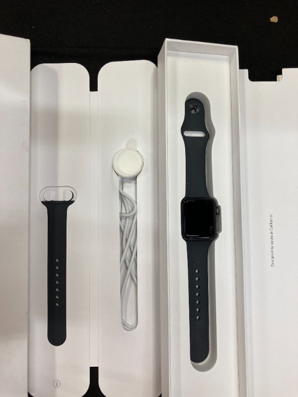 Photo 5 of Apple Watch Series 3 38mm Smartwatch (GPS Only, Space Gray Aluminum Case, Black Sport Band)