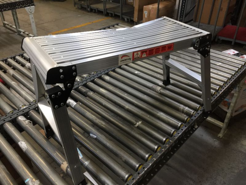 Photo 2 of ATD Tools 10325 Aluminum Heavy-Duty Platform-------left side is bent due to shipping 
