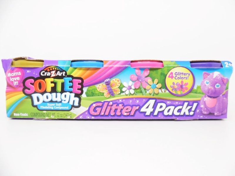 Photo 1 of Cra-Z-Art Glitter Softee Dough Super Soft Modeling Compound - 4 Pack
