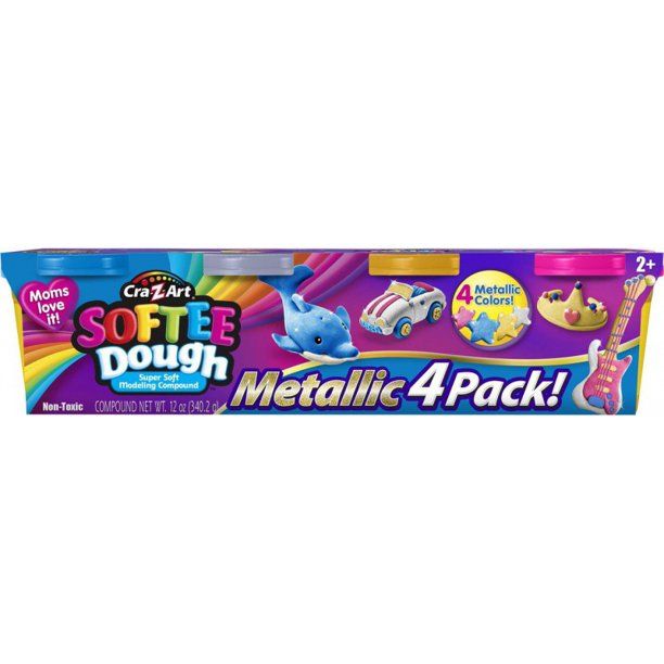 Photo 1 of Cra-Z-Art Softee Dough- Metallic 4 Pack
