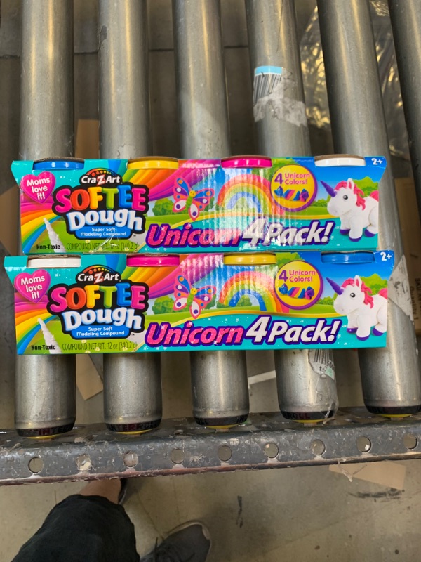 Photo 1 of Cra-Z-Art Softee Dough- Unicorn 4 Pack, 2 BOX BUNDLE
