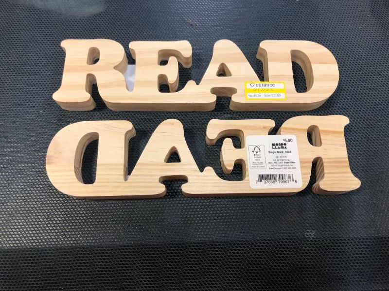 Photo 2 of Wood Word Base Read - Mondo Llama™---PACK OF 2