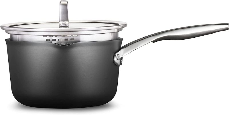 Photo 1 of Calphalon Premier Hard-Anodized Nonstick 3.5-Quart Sauce Pan with Lid